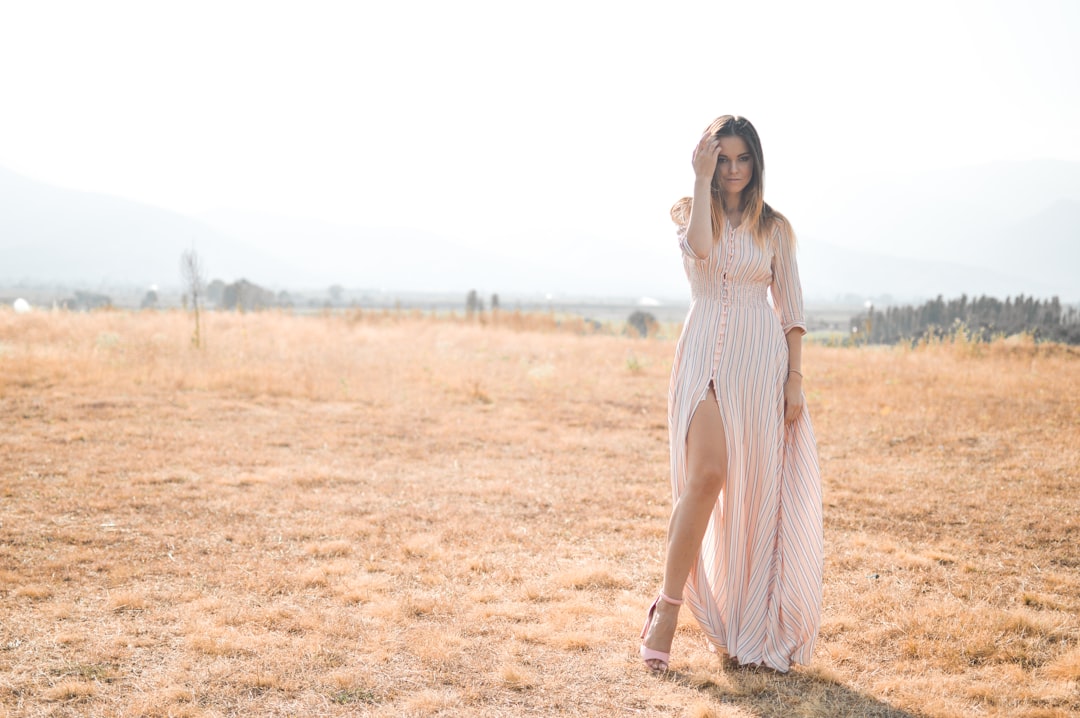 Photo beige dress