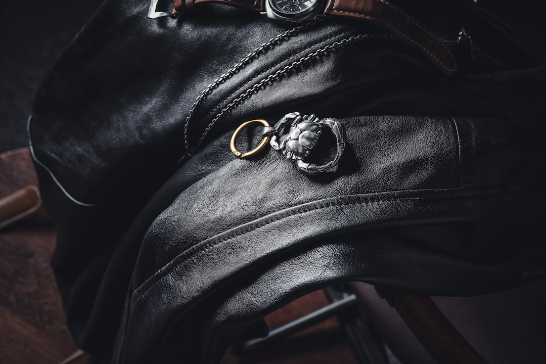 Photo leather leggings