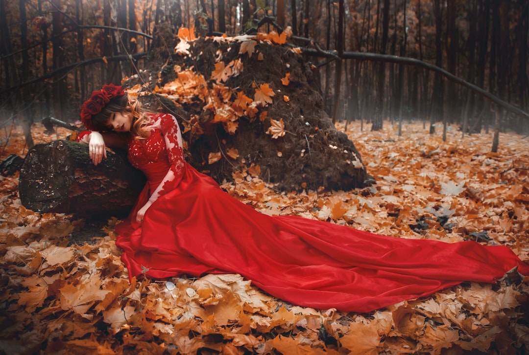Photo red dress