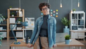 Photo denim shirt